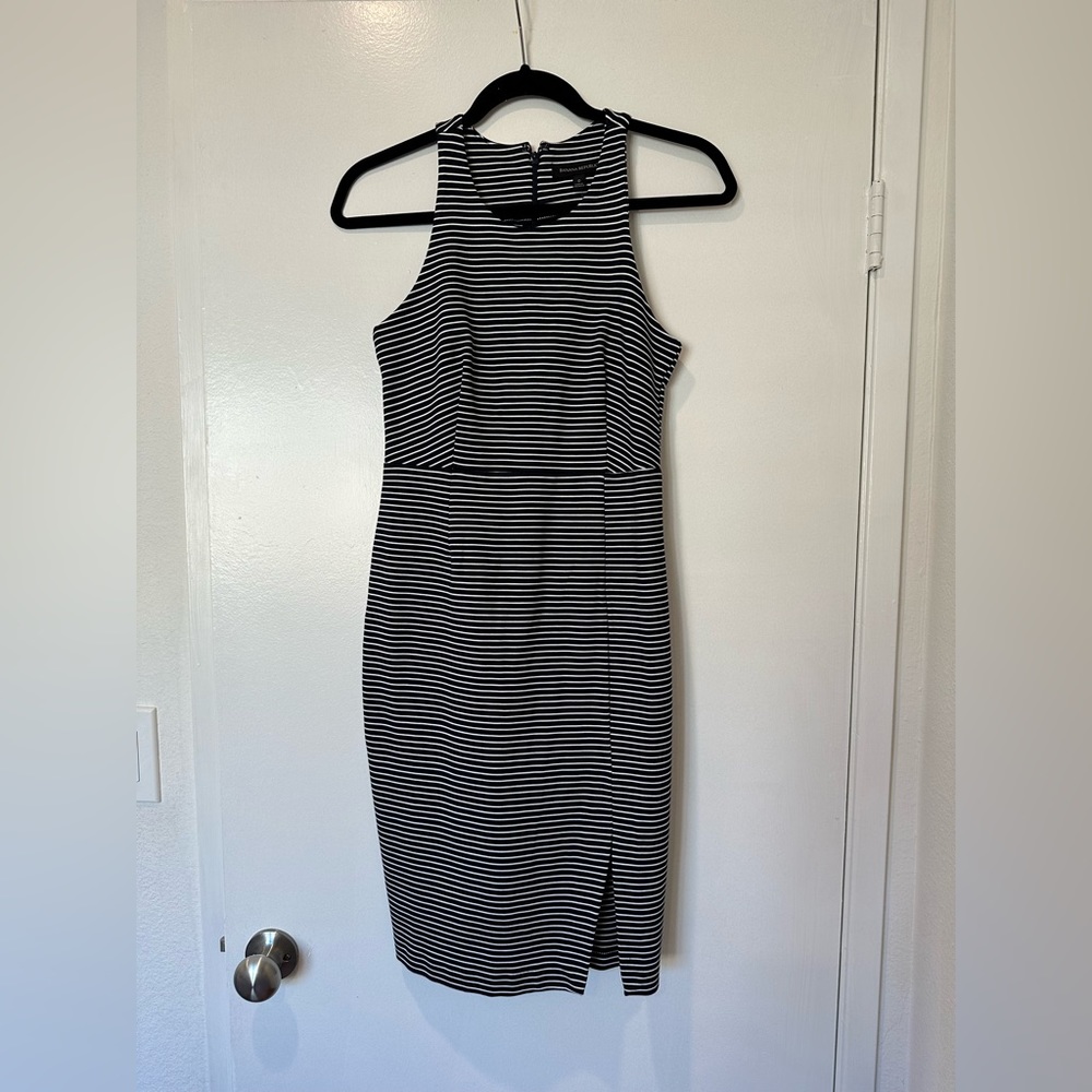 Banana Republic blue and white striped Sheath dress